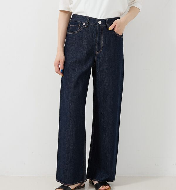 collex「定番人気！美シルエット　セミワイドデニム2」|デニム|