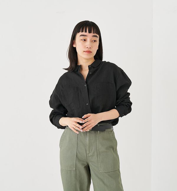 collex「ダブルカラー リネンシャツ」|シャツ・ブラウス|