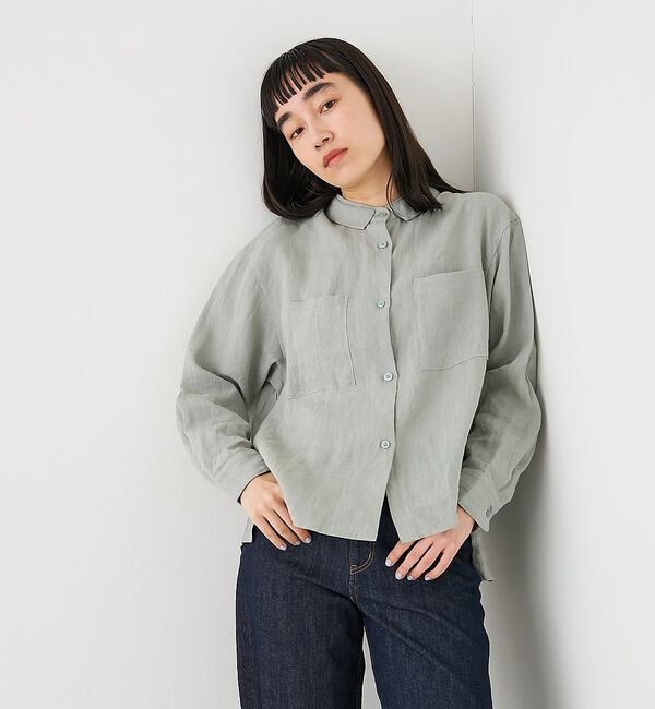 collex「ダブルカラー リネンシャツ」|シャツ・ブラウス|