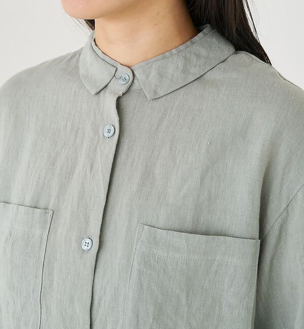 collex「ダブルカラー リネンシャツ」|シャツ・ブラウス|