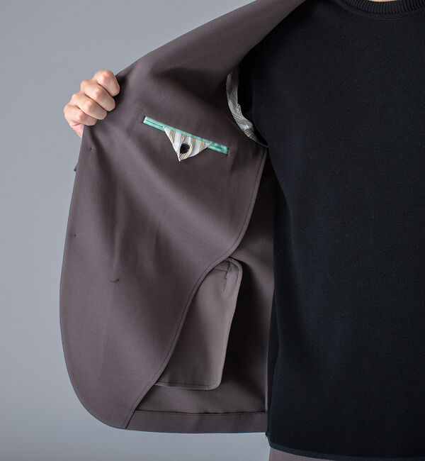 ABAHOUSE「【セットアップ対応/FLEX JACKET】バックメッシュ モクロディー ジャケ」|テーラードジャケット|