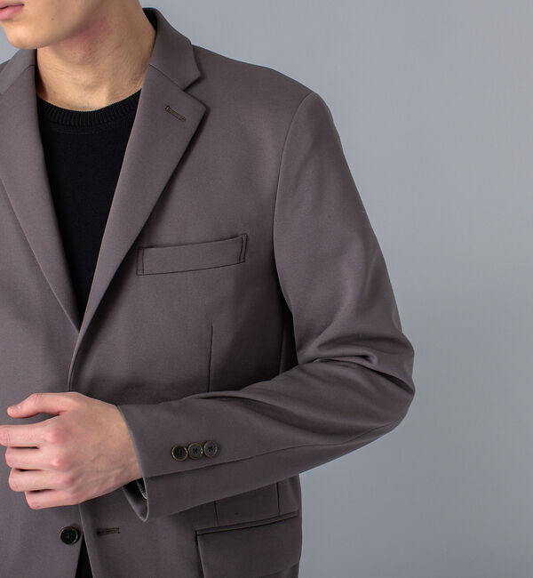 ABAHOUSE「【セットアップ対応/FLEX JACKET】バックメッシュ モクロディー ジャケ」|テーラードジャケット|