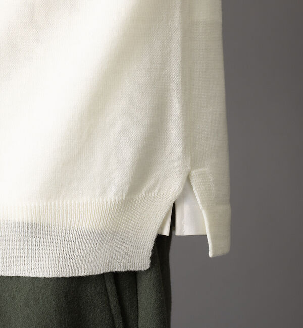 ABAHOUSE「【エクストラファインメリノ】ウォッシャブル＆毛玉レス ニット」|ニット・セーター|
