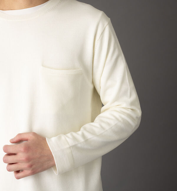ABAHOUSE「【エクストラファインメリノ】ウォッシャブル＆毛玉レス ニット」|ニット・セーター|