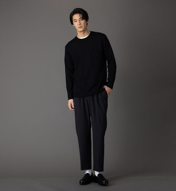 ABAHOUSE「【エクストラファインメリノ】ウォッシャブル＆毛玉レス ニット」|ニット・セーター|