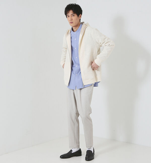 ABAHOUSE「【タクティカルポケット】タイプライター バンドカラーシャツ」|シャツ・ブラウス|