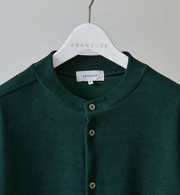 ABAHOUSE「【ストレッチポンチ】ハイネック シャツカーディガン」|カーディガン|