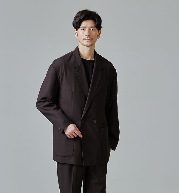 ABAHOUSE「【セットアップ対応】セミダブル オーバー ジャケット」|テーラードジャケット|