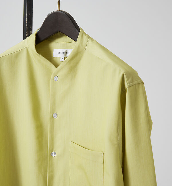 ABAHOUSE「【変形襟】シャンブレーツイル カラーレス シャツ / バンドカラーシャツ / 従」|シャツ・ブラウス|その他2