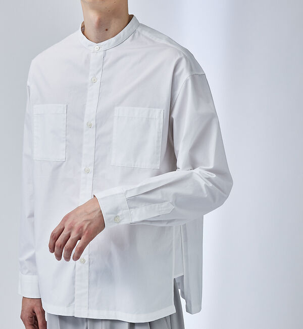 ABAHOUSE「センタータック バンドカラーシャツ」|シャツ・ブラウス|