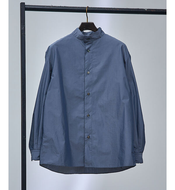 ABAHOUSE「【セットアップ対応】シャンブレー タイプライター アトリエシャツ」|シャツ・ブラウス|ブルー