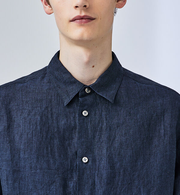 ABAHOUSE「【LUXE Linen Solaro】長袖 リネンシャツ」|シャツ・ブラウス|