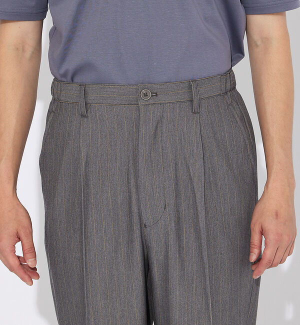 ABAHOUSE「【ストライプ】ワイド テーパードパンツ」|その他|