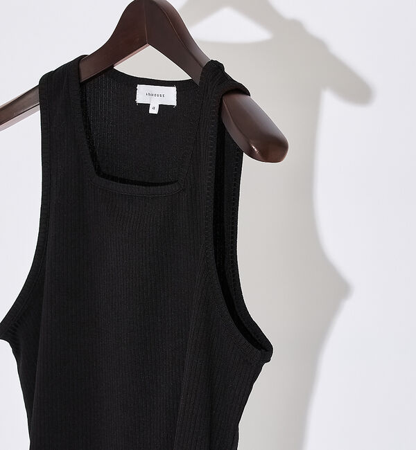 ABAHOUSE「【クルーネック】ストレッチテレコ タンクトップ」|キャミソール|