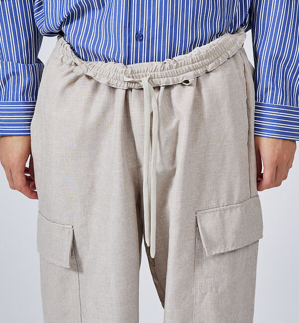ABAHOUSE「【セットアップ対応】リネンライク カーゴパンツ / ワイドパンツ」|その他|