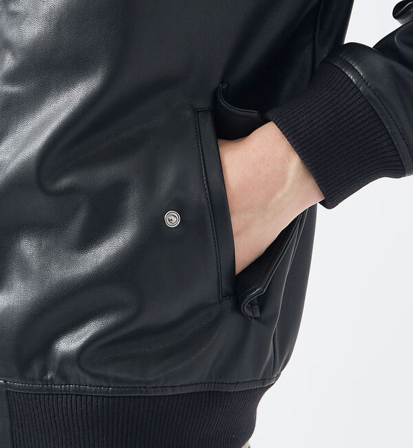 ABAHOUSE「【AH ABAHOUSE / MA-1型】エコレザー ブルゾン」|その他|