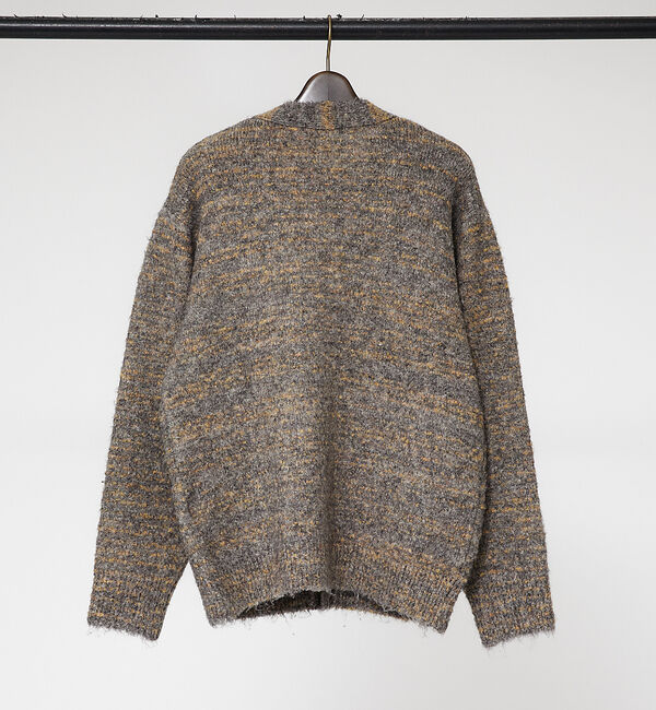 ABAHOUSE「【シャギー素材】ミックスループヤーン　カーディガン / メランジニット」|カーディガン|