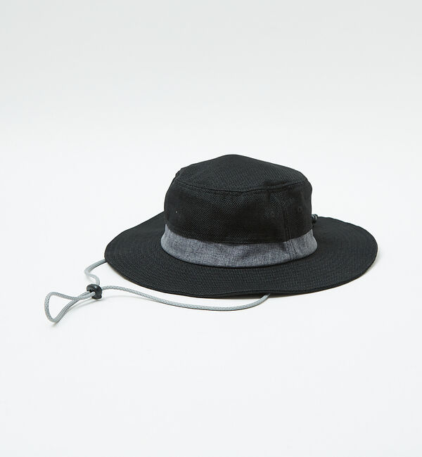 ABAHOUSE「【RUBEN/ルーベン】LINEN LIKE SAFARI HAT/リネンライク」|その他|ブラック