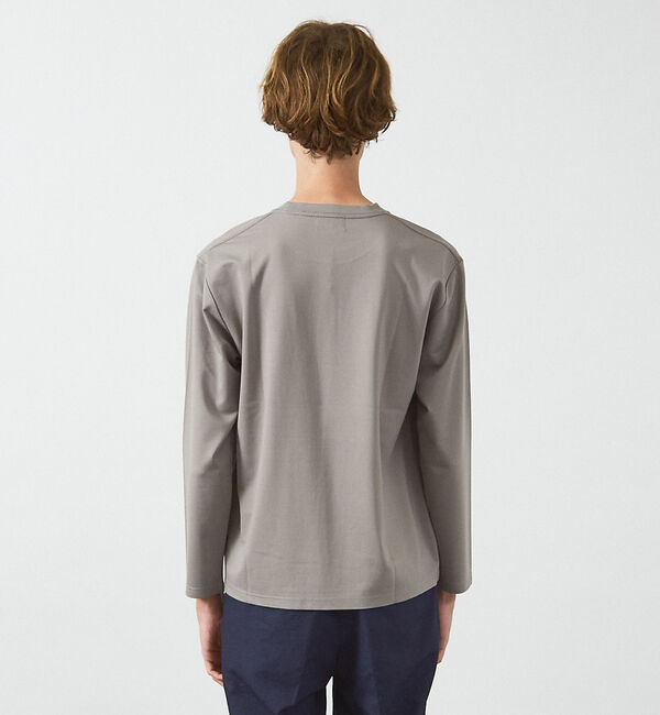 ABAHOUSE「【定番】ドレスポンチ クルーネック 長袖Tシャツ / ストレッチ」|Tシャツ・カットソー|