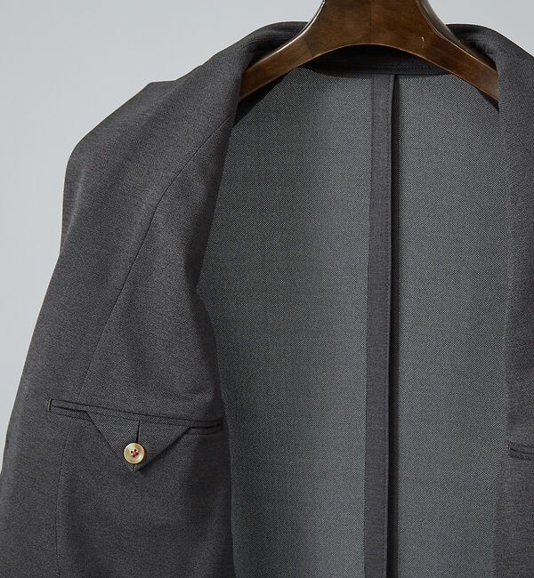 ABAHOUSE「【セットアップ対応/FLEX JACKET】Breeze cool カノコ ジャ」|テーラードジャケット|