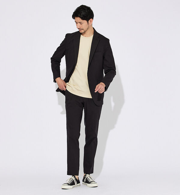 ABAHOUSE「【セットアップ対応/FLEX JACKET】スーパーストレッチ リネンブレンド」|テーラードジャケット|