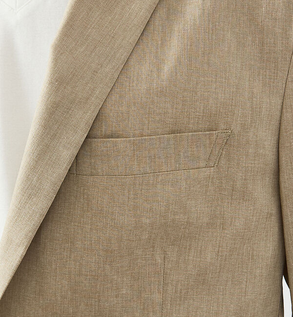 ABAHOUSE「【セットアップ対応/FLEX JACKET】スーパーストレッチ リネンブレンド」|テーラードジャケット|