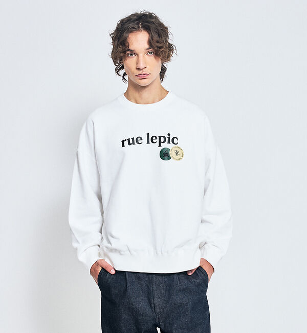 ABAHOUSE「CAFE graphic ロゴプリント スウェット オーバーサイズ / ユニセッ」|スウェット・ジャージ|ホワイト