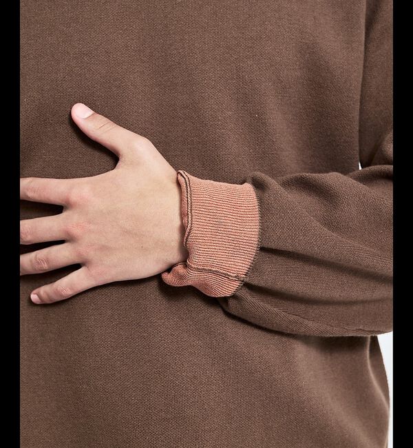 ABAHOUSE「【リバーシブルカラー】14Gコットン ニットスウェット / クルーネックプルオー」|ニット・セーター|