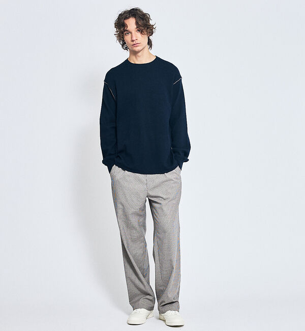 ABAHOUSE「【リバーシブルカラー】14Gコットン ニットスウェット / クルーネックプルオー」|ニット・セーター|