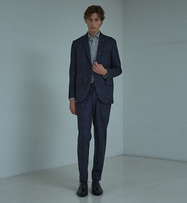 ABAHOUSE「【セットアップ対応】Down Fabric フェードスエード ジャケット / F」|テーラードジャケット|