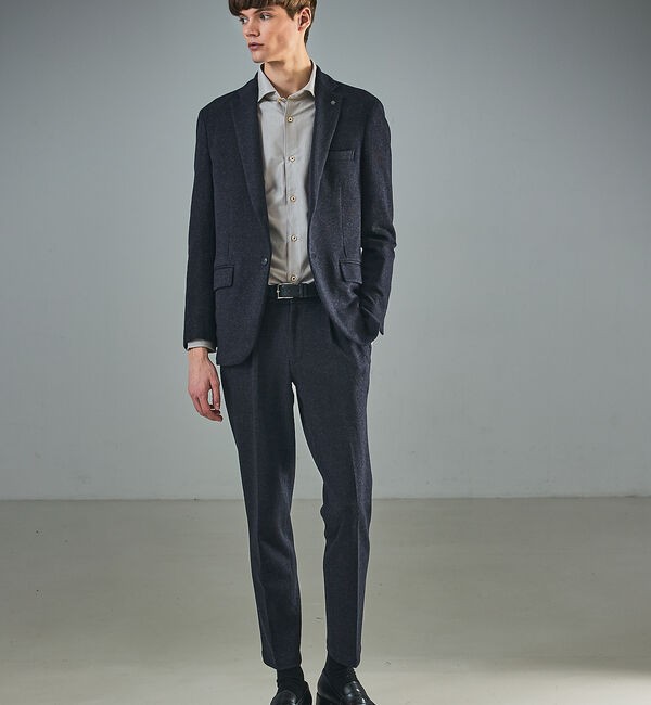 ABAHOUSE「【セットアップ対応】WOOL&times;COTTON ムリネ ジャージー ジャケット /」|テーラードジャケット|