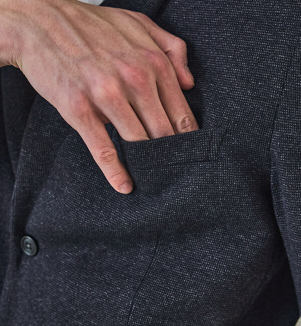 ABAHOUSE「【セットアップ対応】WOOL&times;COTTON ムリネ ジャージー ジャケット /」|テーラードジャケット|