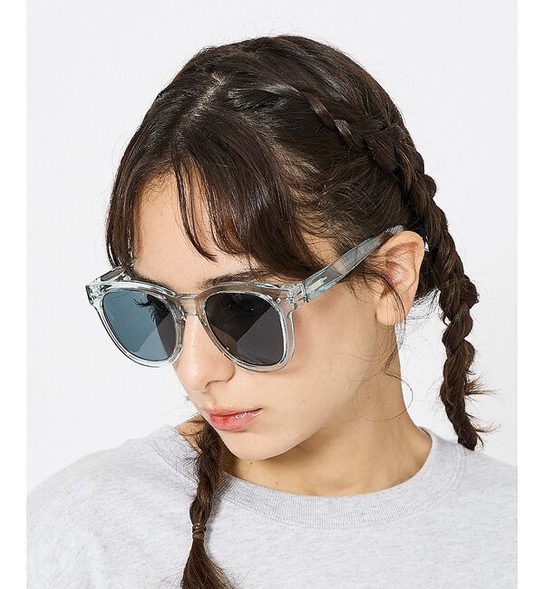 ABAHOUSE「【IZIPIZI/イジピジ】SUN #N/ウェリントン型 サングラス / ユニセ」|メガネ|シルバー