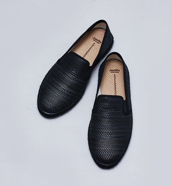 alfredoBANNISTER「【berevere別注】エラスティック 編込みパターン スリッポン」|スニーカー|