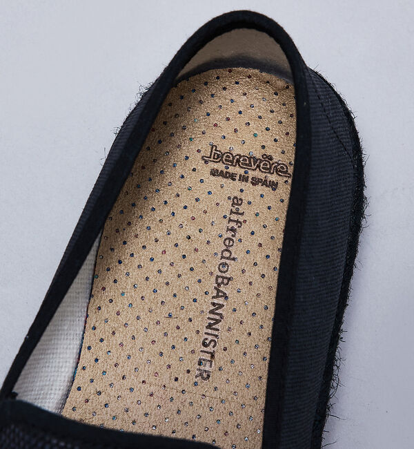 alfredoBANNISTER「【berevere別注】エラスティック 編込みパターン スリッポン」|スニーカー|