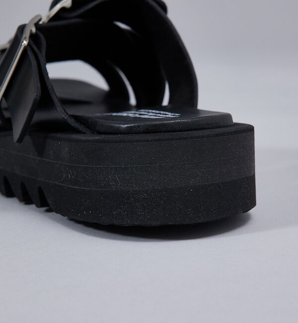 alfredoBANNISTER「【WRAP SHOES】ライダースバックル ボリュームソール スライドサンダル」|サンダル|