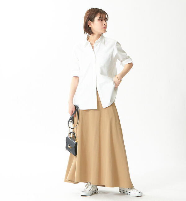 Rouge vif「コットンツィストドライフレアスカート」|スカート|