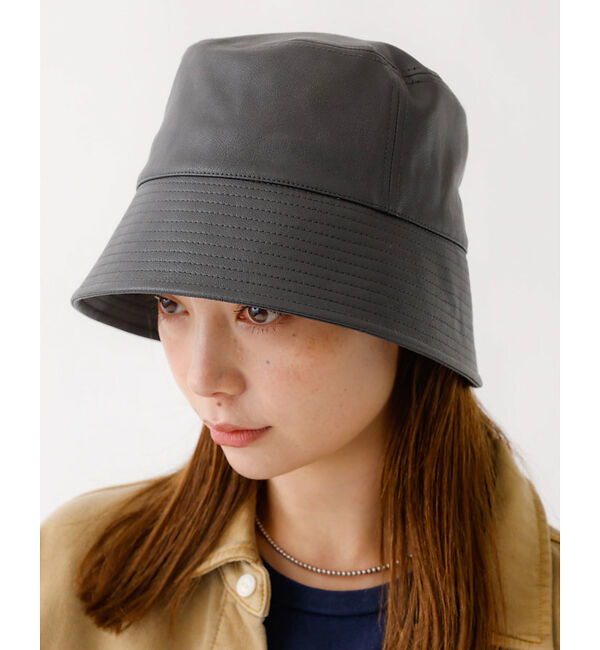 Rouge vif「【RUBEN/ルーベン】フェイクレザーバケットハット/RUS-8211」|その他|グレー