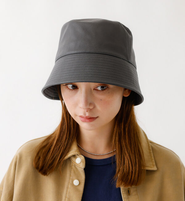 Rouge vif「【RUBEN/ルーベン】フェイクレザーバケットハット/RUS-8211」|その他|