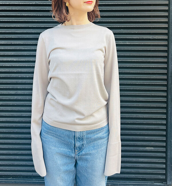 Rouge vif「スリーブスリット ニットプルオーバー」|ニット・セーター|