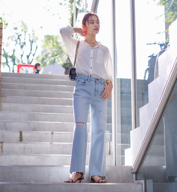 Rouge vif「【REMME/レメ】アシンメトリーストラップサンダル」|サンダル|