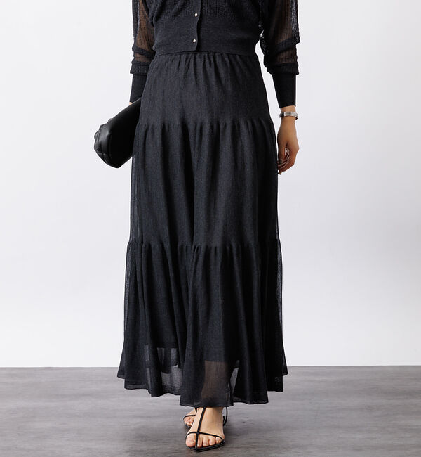 Rouge vif「【セットアップ対応】シアーティアードスカート」|スカート|