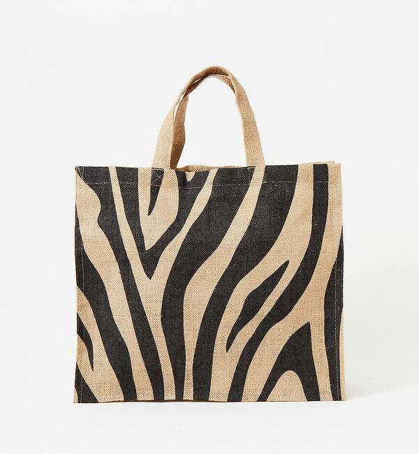 Rouge vif「【Maison Bengal/メゾンベンガル】ゼブラ柄ジュートバッグ」|トートバッグ|
