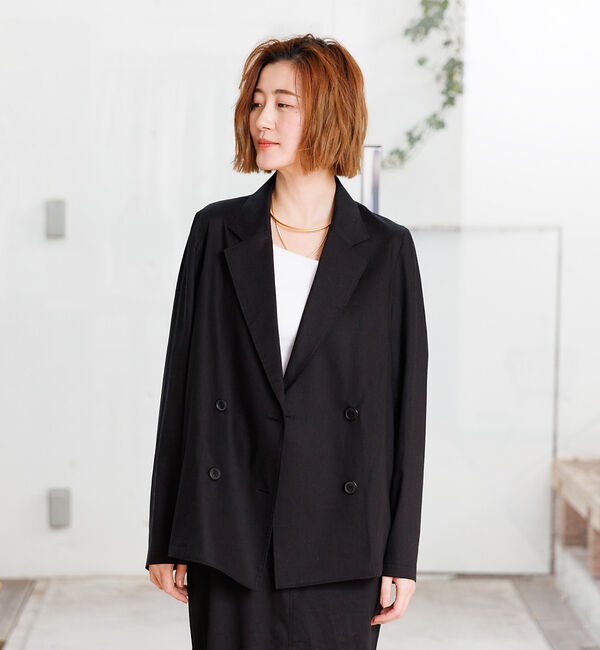 Rouge vif「麻混ライトダブルジャケット」|その他|