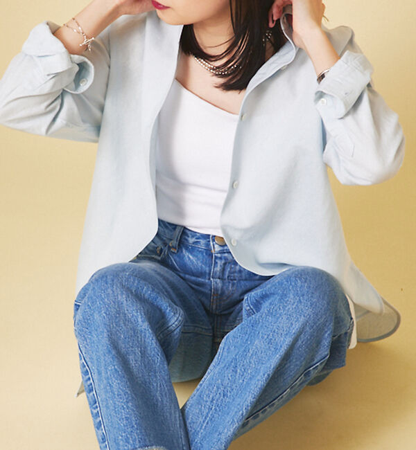 Rouge vif「綿麻レギュラー ナチュラルシャツ」|シャツ・ブラウス|