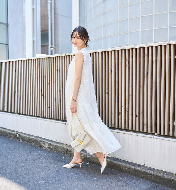 Rouge vif「フェザーノースリーブワンピース」|ワンピース|