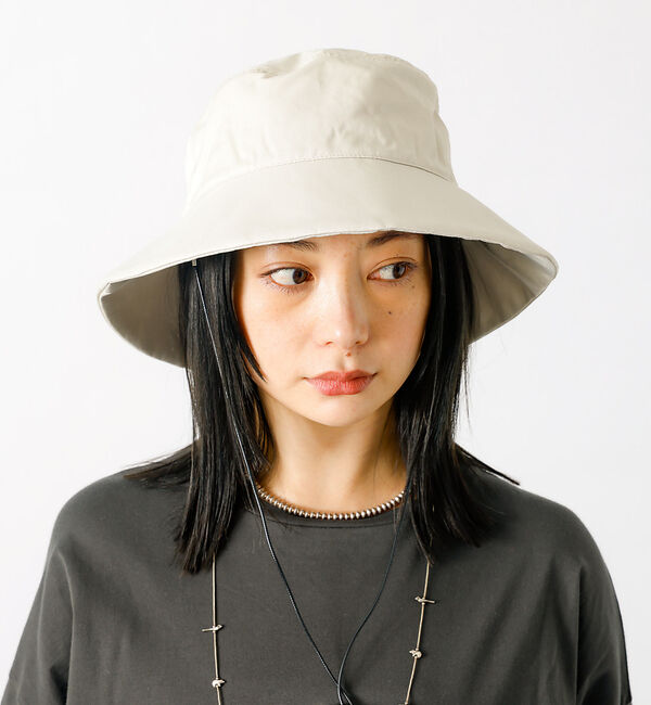 Rouge vif「【Ruben/ルーベン】コットンナイロンハット（顎紐付き）【WEB限定】」|その他|ライトグレー