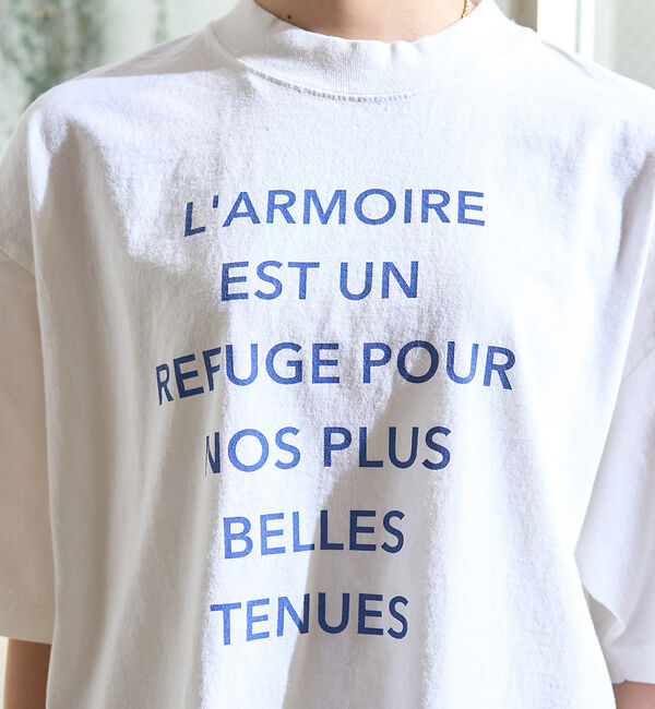 Rouge vif「ピグメントヴィンテージライクロゴBIG Tシャツ」|Tシャツ・カットソー|