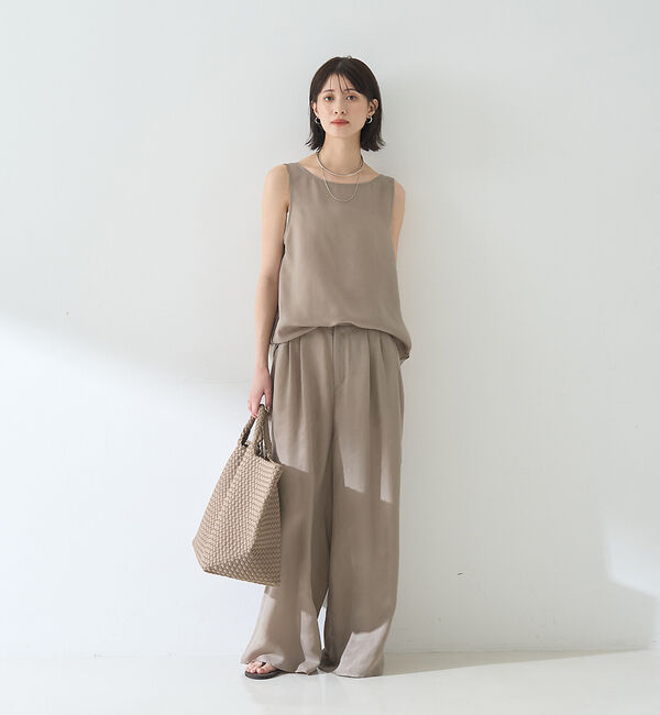 Rouge vif「【セットアップ対応】【新色登場】キュプラフィブリル ワイドパンツ」|その他|