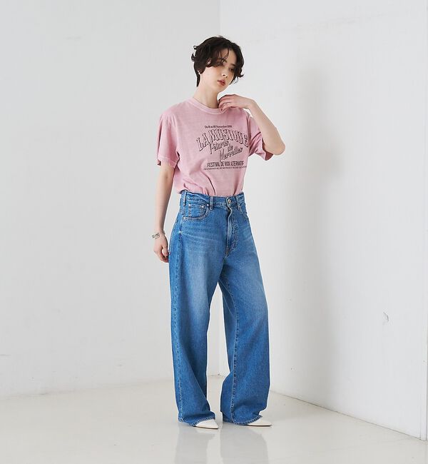 Rouge vif「【NEEDBY heritage/ニードバイヘリテージ】KOH ワイドストレート」|デニム|